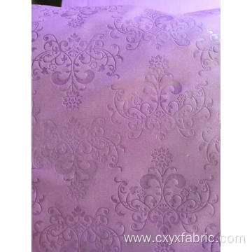 polyester pink purple emboss fabric